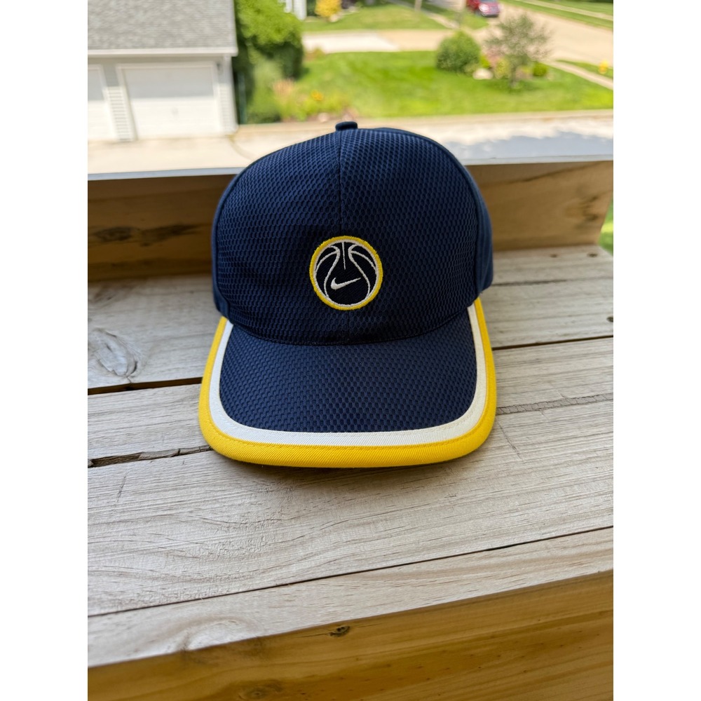 Nike Basketball Logo Hat Vintage Y2K Vintage Navy Adjustable Strap